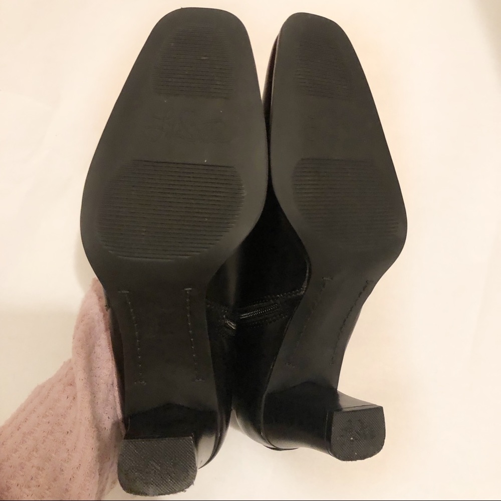 Life Studio Black Leather Heeled Ankle Boots - Picture 4 of 5